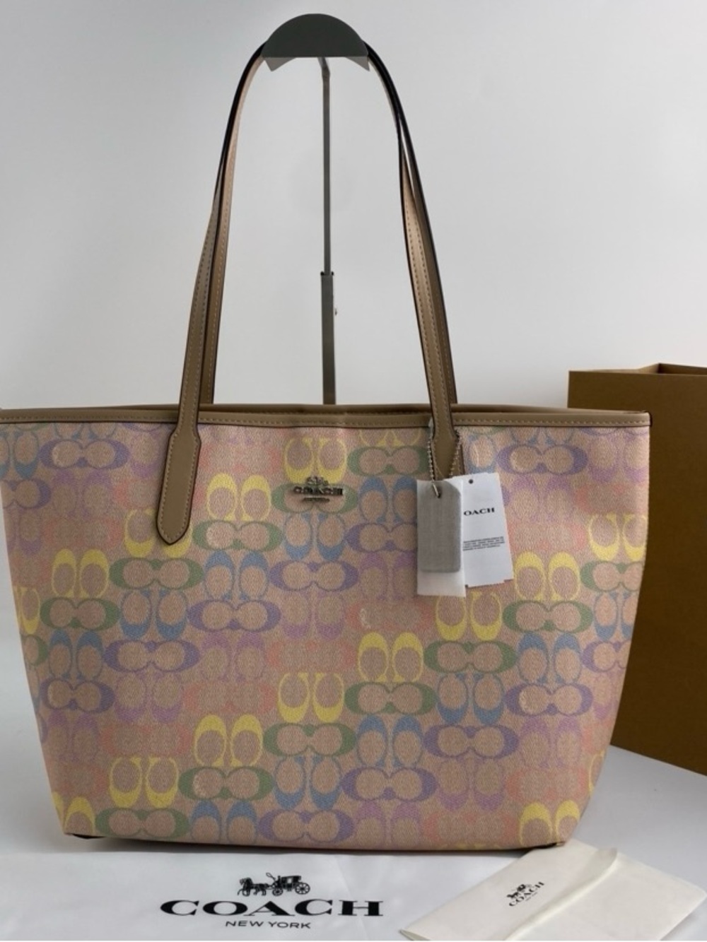 Othr Pastel Multicolor Signature Tote - Pink, Yellow, Blue, Green